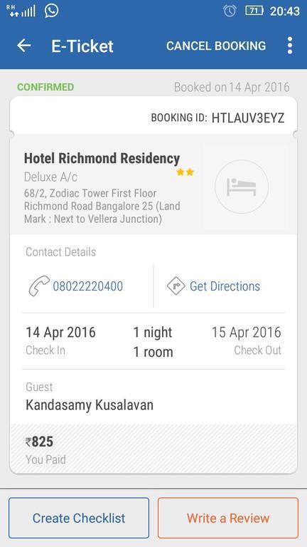 Hotel Richmond Residency Μπανγκαλόρ Εξωτερικό φωτογραφία